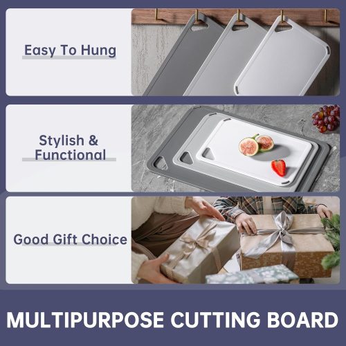 3 piece plastic cutting board set